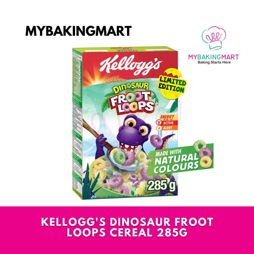 Kellogg's Dinosaur Froot Loops Cereal 285g - MyBakingMart