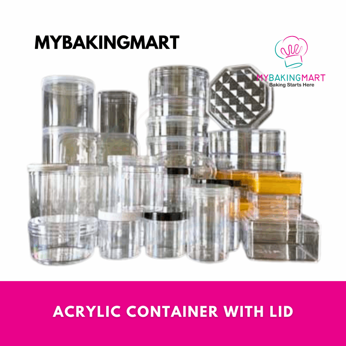 Acrylic Food Container / Food Jar - Image 1